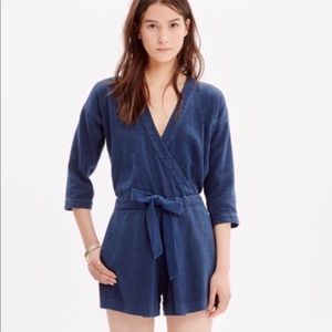 Madewell Indigo Romper Small